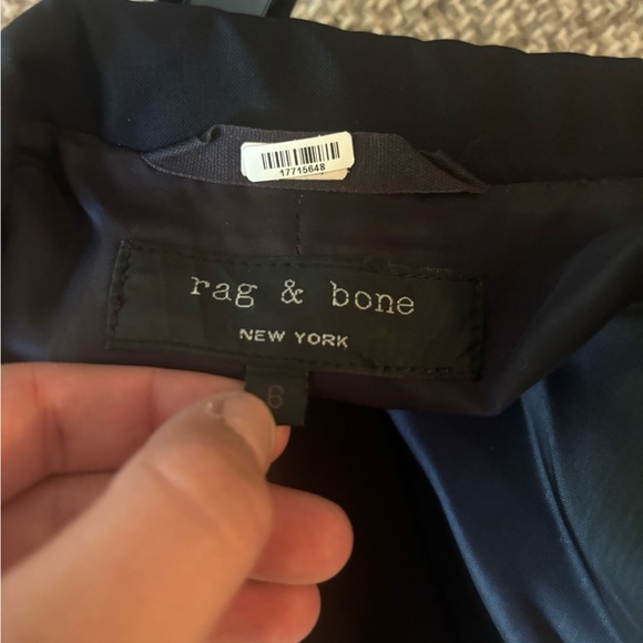 Rag & bone women’s black blazer size 6 - Picture 2 of 3